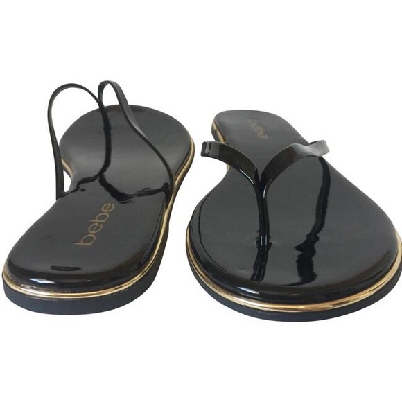 bebe Shoes - BEBE Ilistra Flat Thong Sandals 10